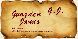 Gvozden Janus vizit kartica